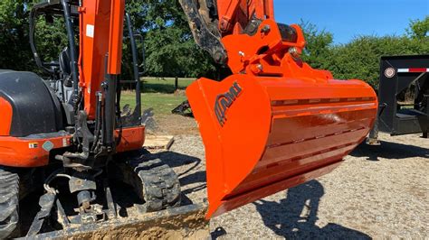 mini excavator attachments kubota|kubota mini excavator grading bucket.